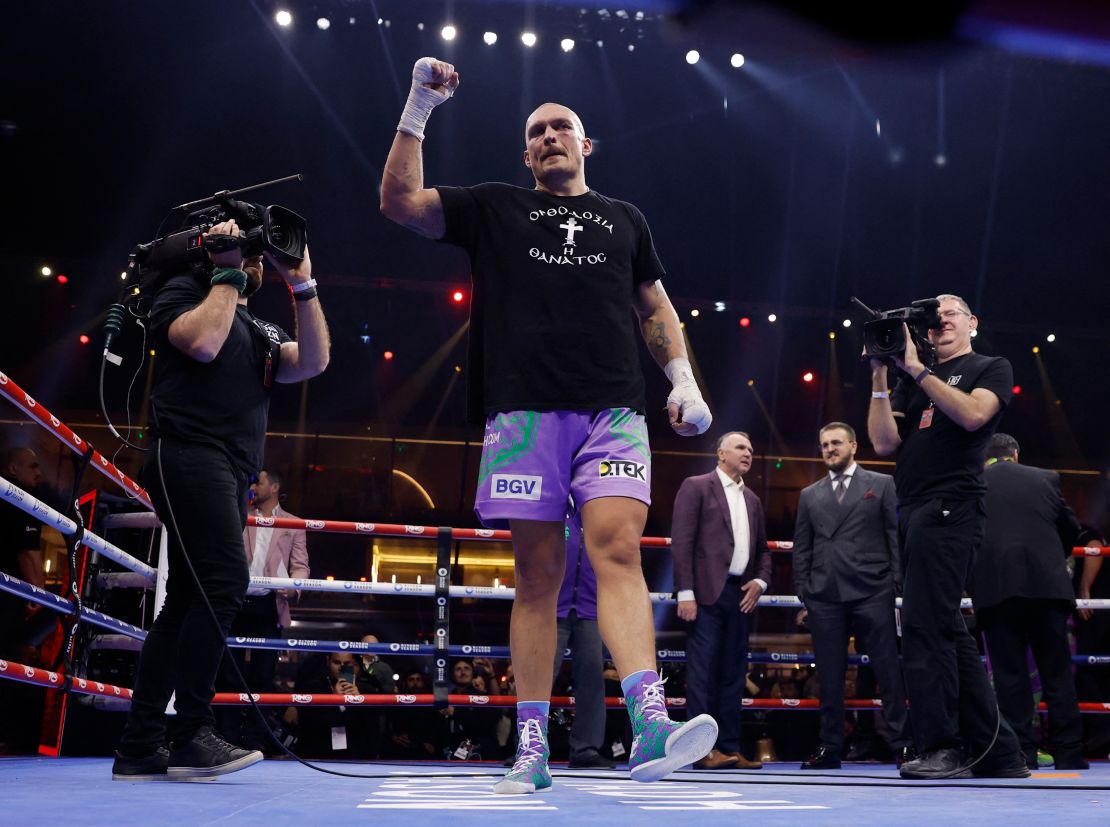 Usyk won the fight 116-112 on all three judges' scorecards.