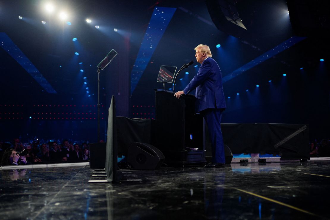 President-elect Donald Trump speaks at Turning Point USA's AmericaFest in Phoenix on December 22.