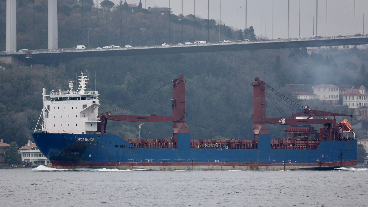 Russian cargo ship sinks in Mediterranean after engine room explosion, Moscow says