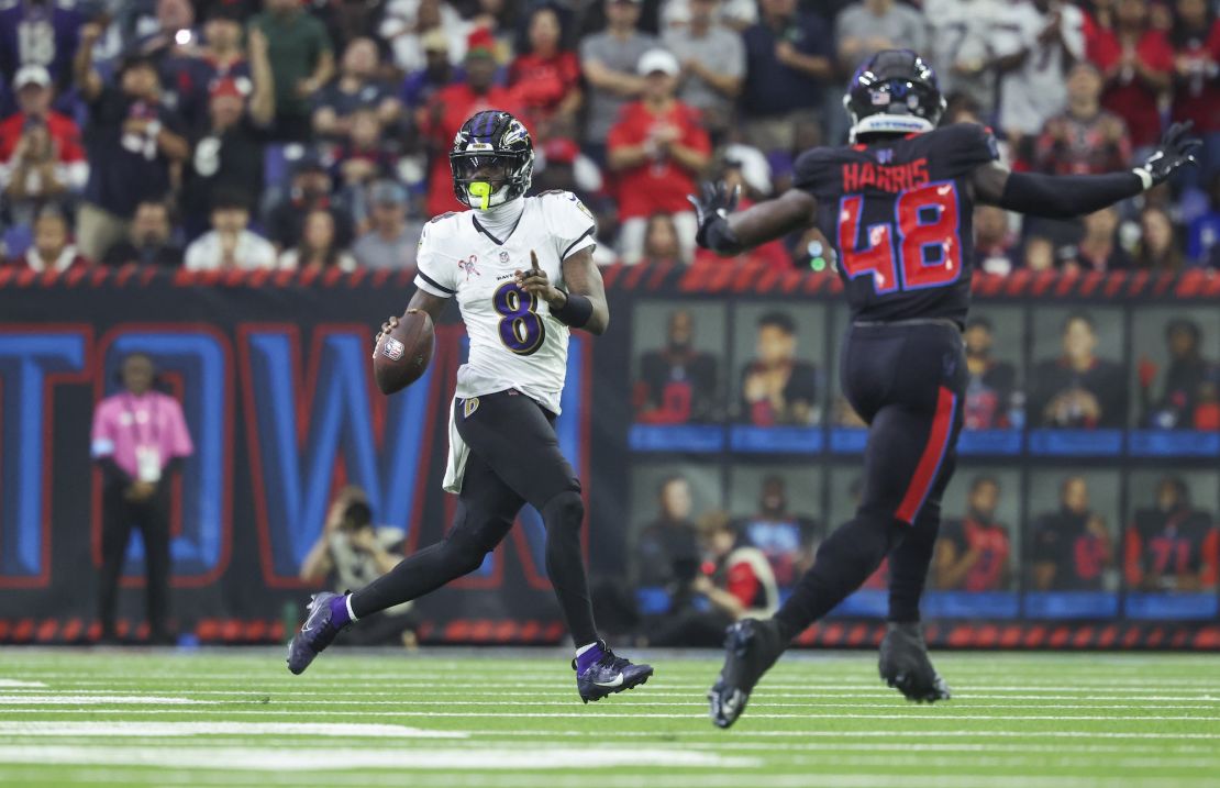 Lamar Jackson made NFL history with the Baltimore Ravens' stunning victory over the Houston Texans.