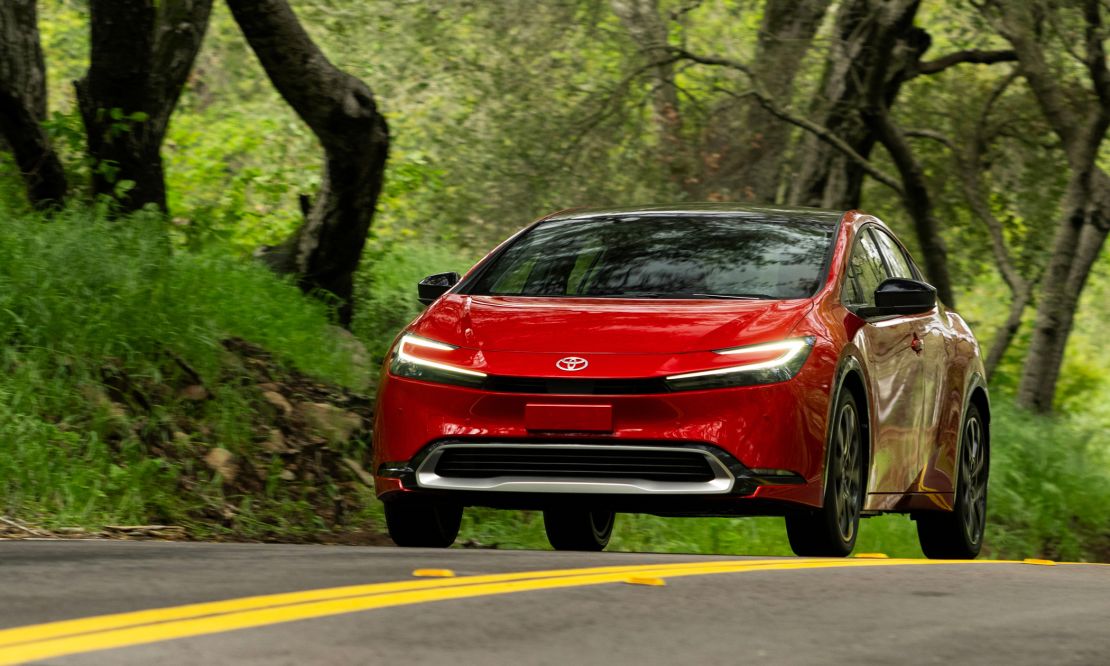 The Toyota Prius Prime, a plug-in hybrid car.