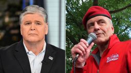 Left: Fox News host Sean Hannity; right: Guardian Angels group founder Curtis Sliwa.