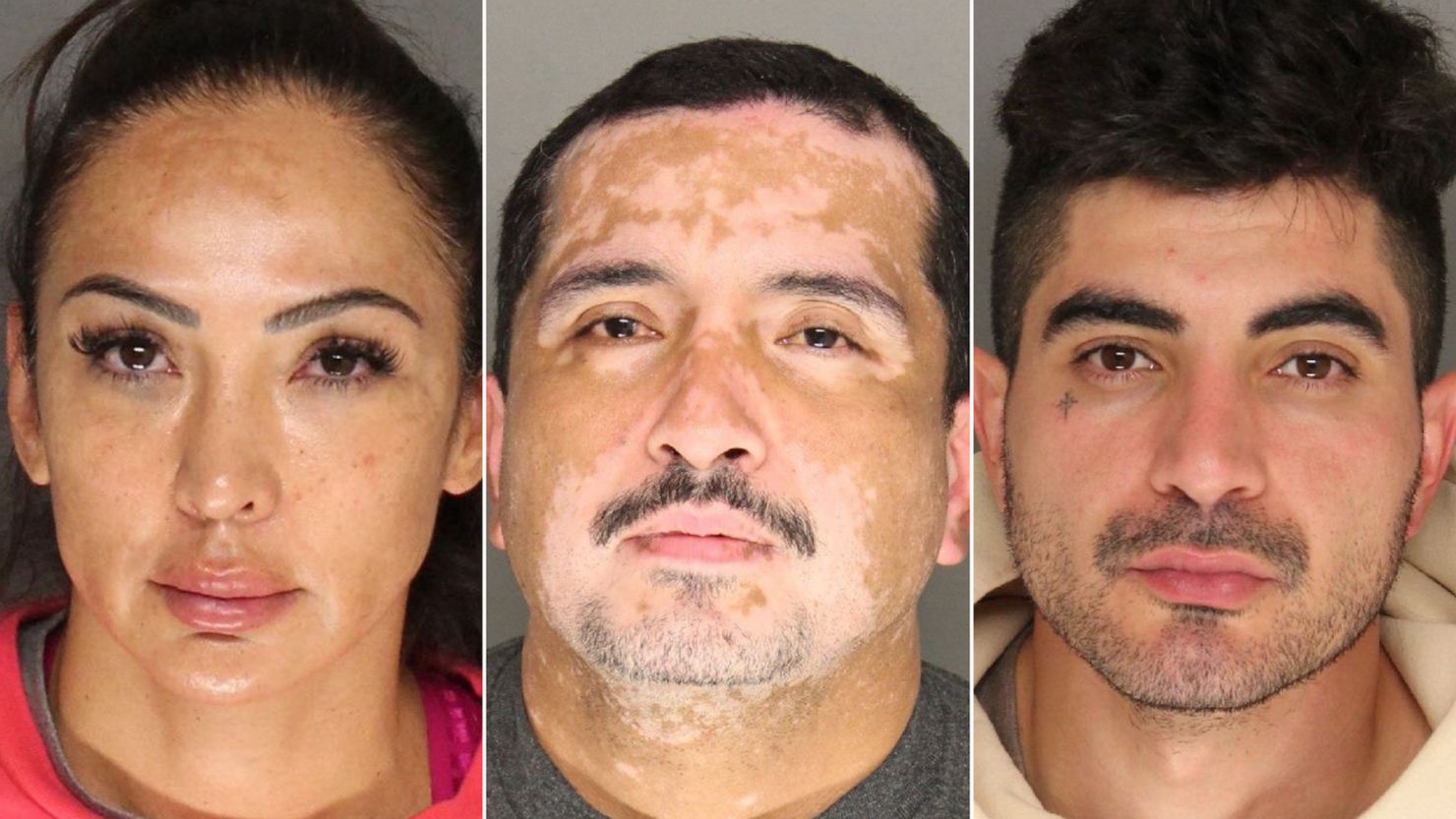 Pauline Macareno, Harry Basmadjian and Henry Rostomyan are three of the four suspects arrested after the death of Violet Evelyn Alberts.