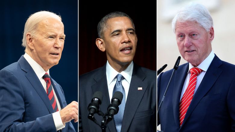 Joe Biden, Barack Obama and Bill Clinton.