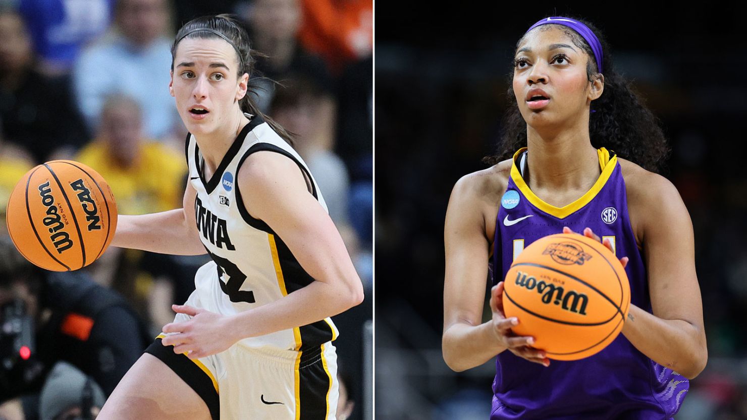 Caitlin Clark and the Iowa Hawkeyes got a rematch of last year's national championship game and came out on top this time against Angel Reese and the LSU Tigers.