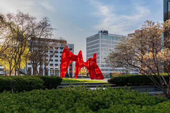 <strong>The Calder: </strong>Alexander Calder's La Grande Vitesse is a symbol of Grand Rapids, where public art is all around.