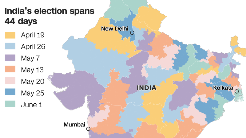 Индия е готова да гласува на най големите общи избори