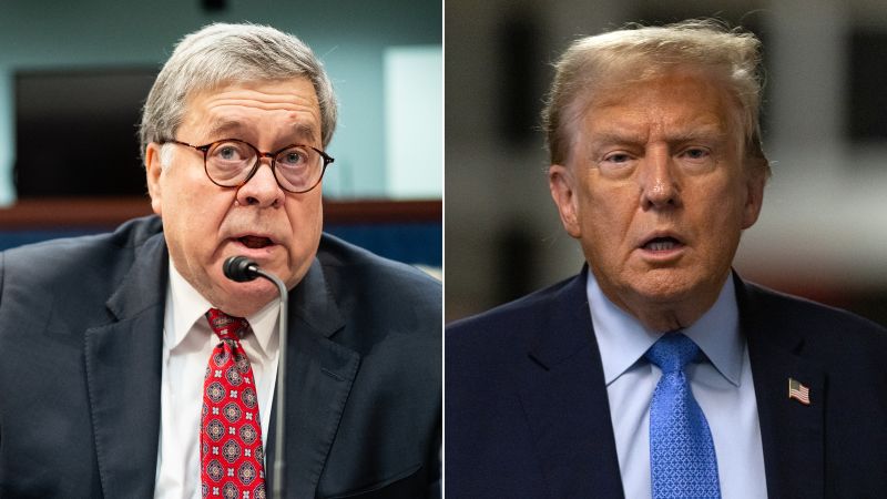 Barr, who said Trump shouldn’t be near Oval Office, says he will vote for him in 2024