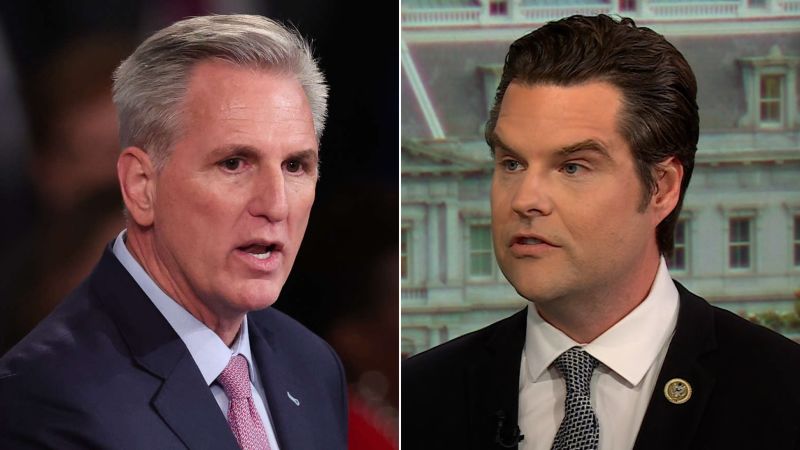 Gaetz responds to McCarthy’s claim he ousted him to stop ethics complaint against him