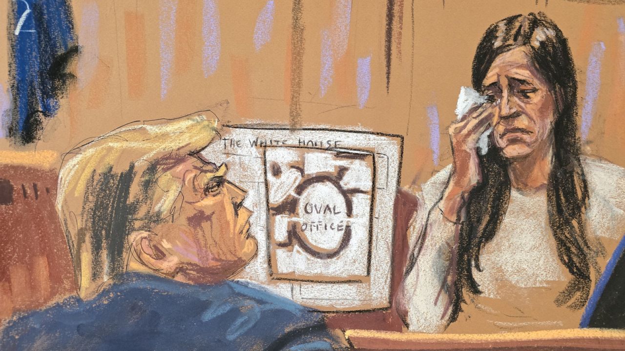 Madeleine Westerhout, a former employee of Donald Trump in the White House, testifies in the Trump hush money criminal trial on Thursday, May 9.