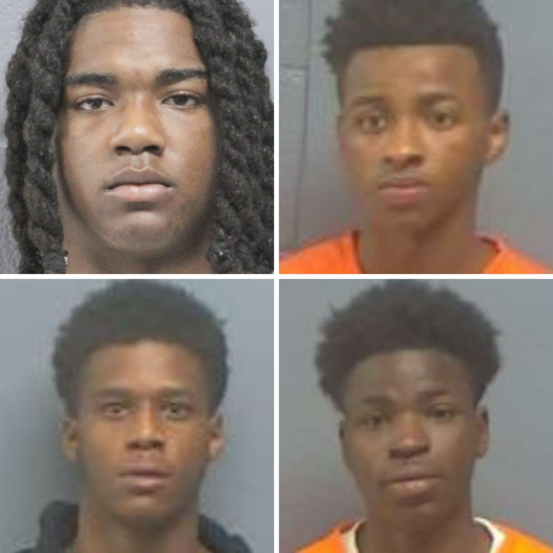 From top left, Jamarcus Cyprian and Avery Guidry. From Bottom left, Omarion Hookfin and Travon Johnson