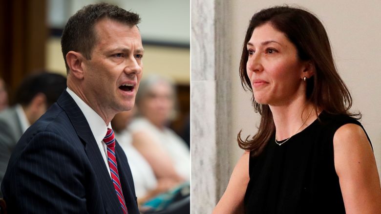 Peter Strzok and Lisa Page.