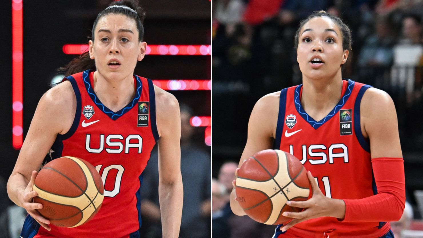 Stewart (L) and Collier (R) are launching a new professional women's basketball league.