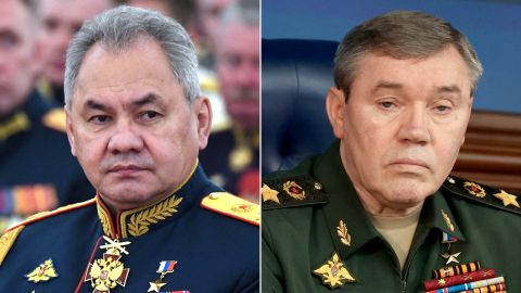 Former Russian Defense Minister Sergei Shoigu and the Chief of the General Staff Valery Gerasimov.