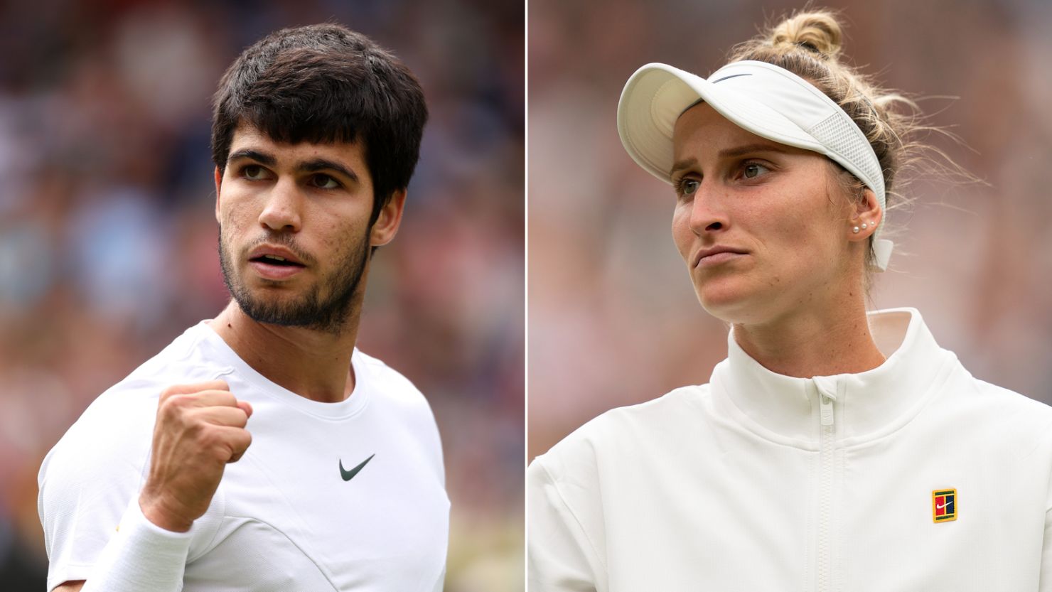 Carlos Alcaraz and Markéta Vondrou?ová both won their first Wimbledon titles last year.