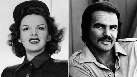 Judy Garland, left, and Burt Reynolds.
