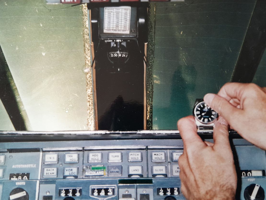 Syncing watches was an important pre-flight step for the Concorde crew in the flight deck.