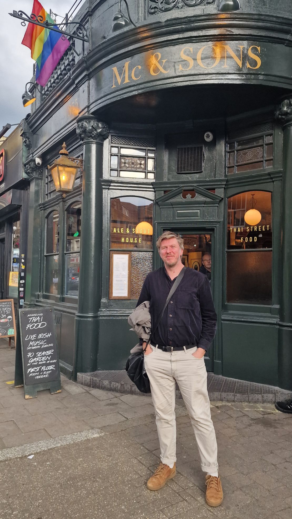 Dalton lives in London, which is home to hundreds of Irish pubs.