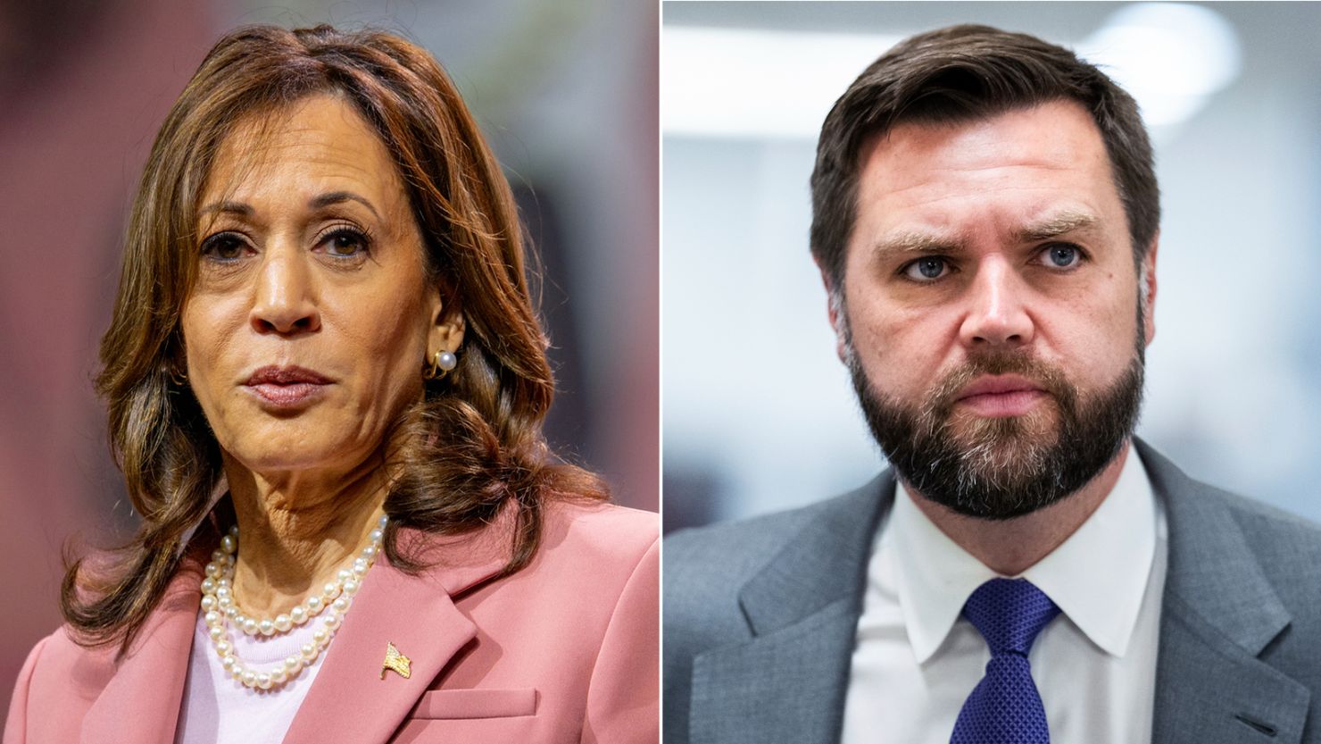 Kamala Harris turns her attention to JD Vance amid speculation about  Biden's future | CNN Politics