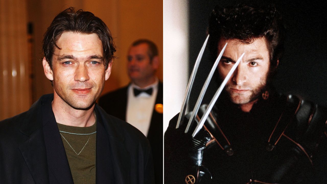 Dougray Scott and Hugh Jackman as Wolverine.
