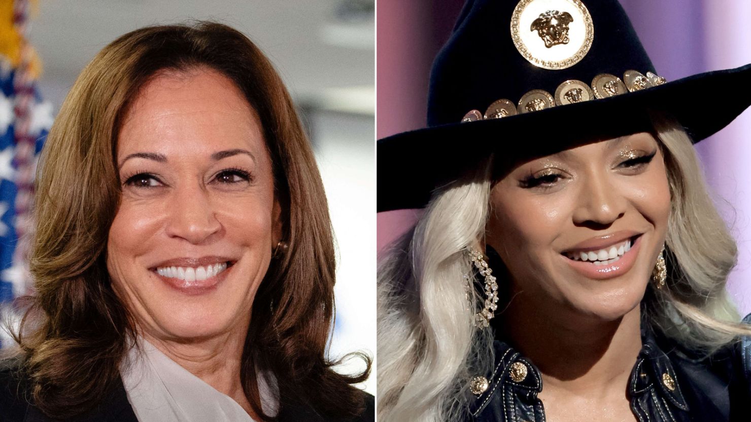 Vice President Kamala Harris and Beyoncé.'
