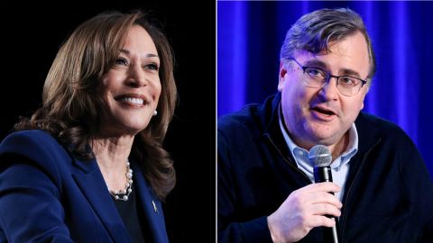 U.S. Vice President?Kamala?Harris; LinkedIn co-founder Reid Hoffman.