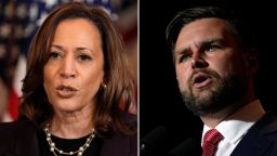 Vice President Kamala Harris and Sen. JD Vance.