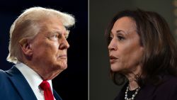 Former President Donald Trump and Vice President Kamala Harris.