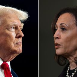 Former President Donald Trump and Vice President Kamala Harris.