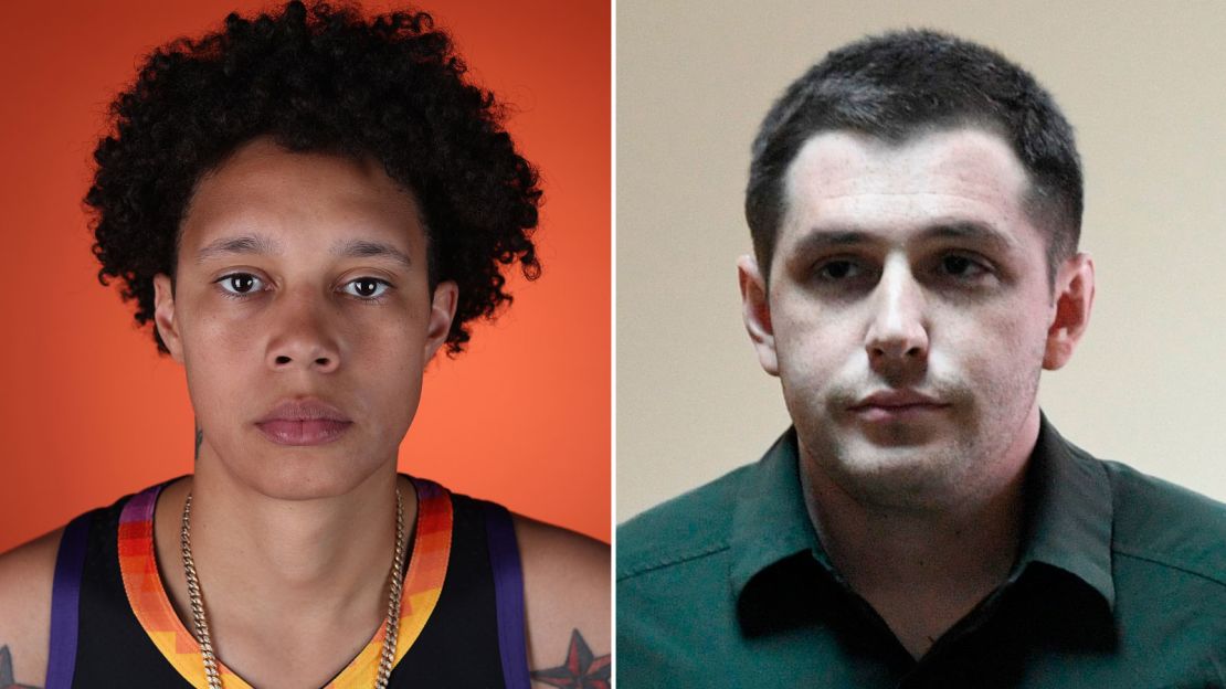 Brittney Griner, left, and Trevor Reed, were released from detention in Russia in 2022 and returned to the United States in separate prisoner exchanges.