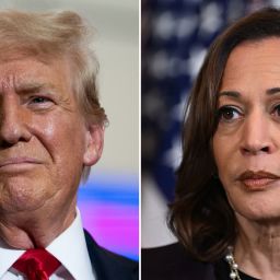 Donald Trump and Kamala Harris