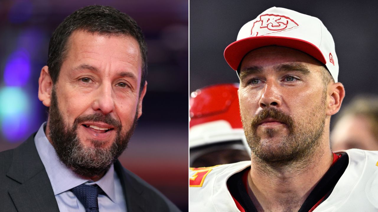 Adam Sandler and Travis Kelce.