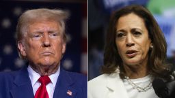 Former President Donald Trump and Vice President Kamala Harris.