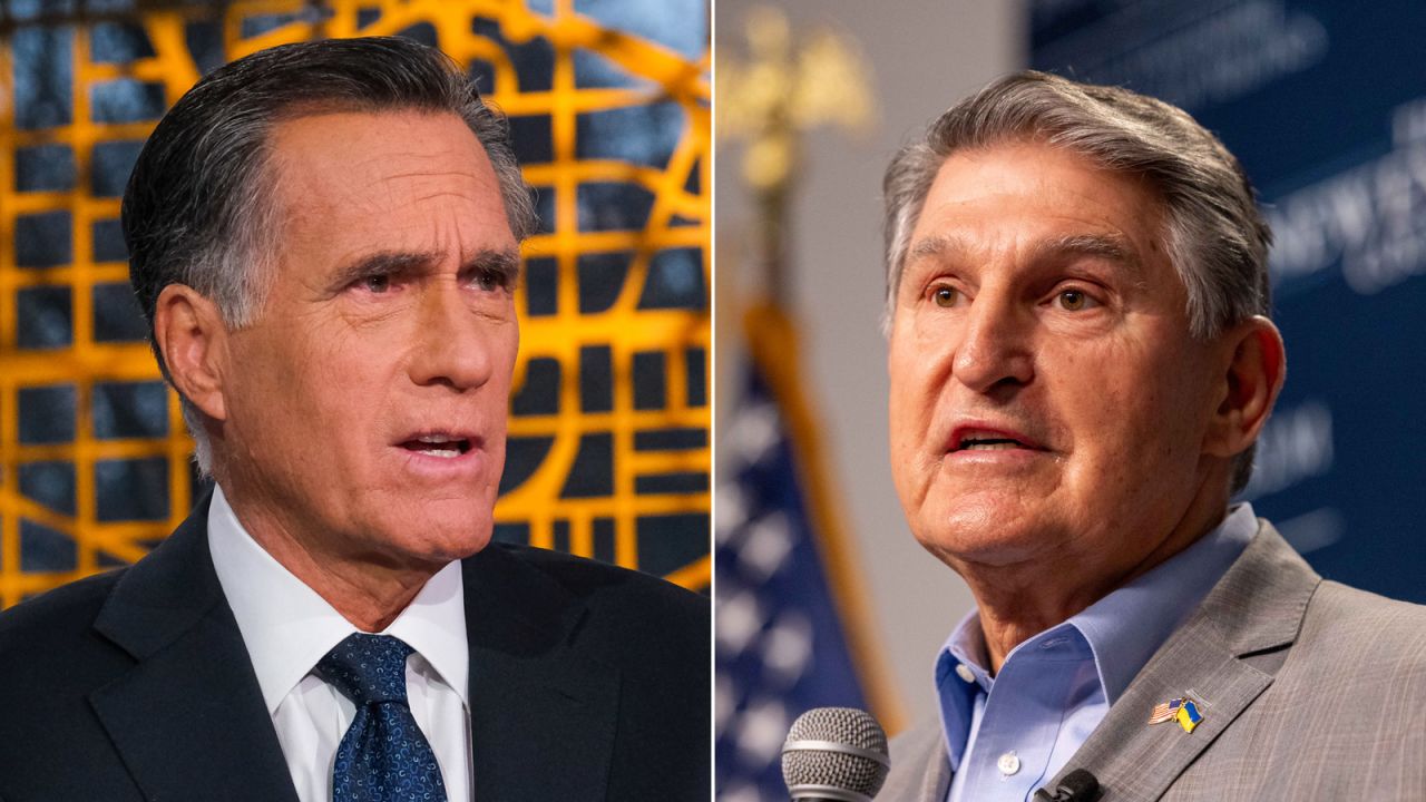 Sen. Mitt Romeny and Sen. Joe Manchin.