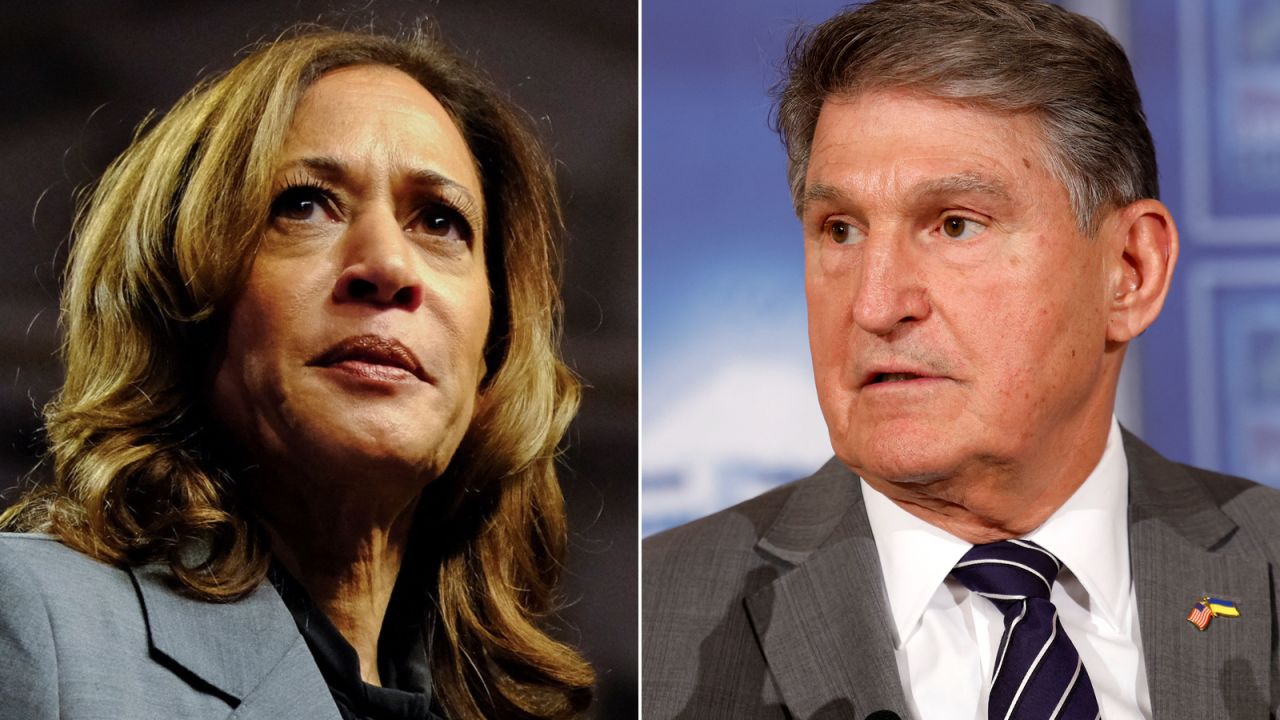 Vice President Kamala Harris and US Sen. Joe Manchin