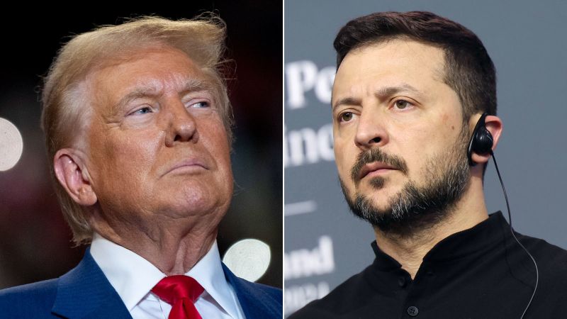 Amid tensions between the Republican Party and Ukraine over aid to Ukraine, Trump wants to meet Zelensky