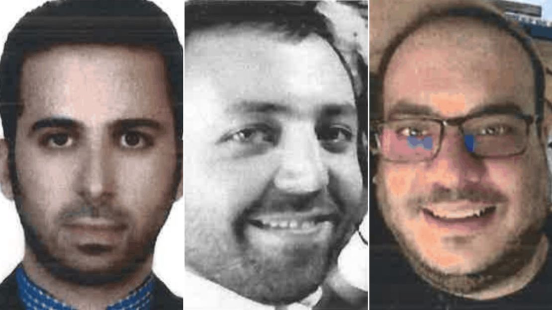 From left to right: Masoud Jalili, Seyed Ali Agamiri, Yasar Baragi.