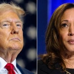 Former President Donald Trump and Vice President Kamala Harris.