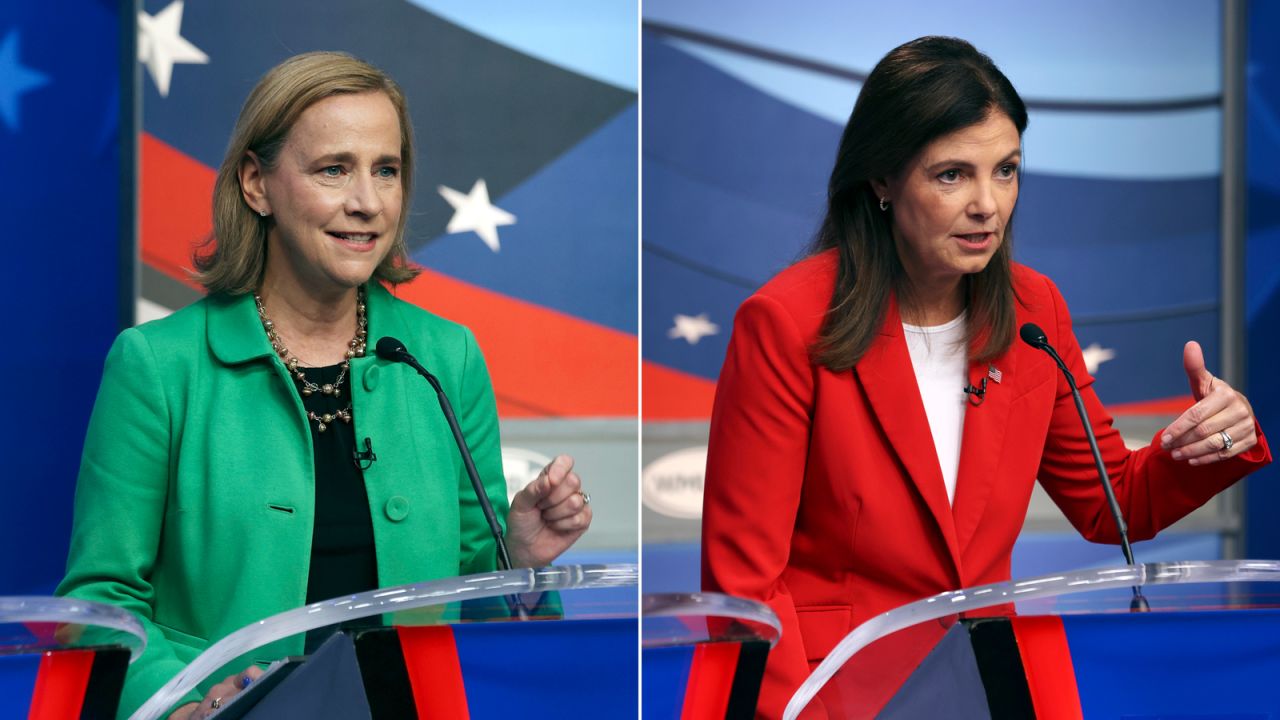 Former Manchester, New Hampshire, Mayor Joyce Craig, left, and former New Hampshire Sen. Kelly Ayotte
