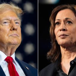 Former President Donald Trump and Vice President Kamala Harris.