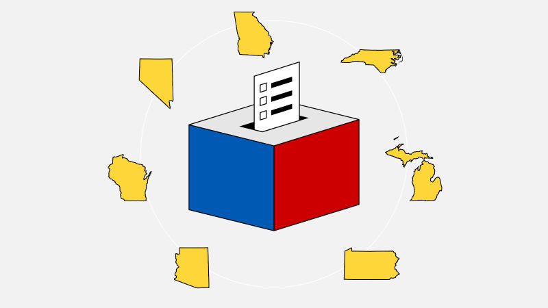 When polls will close in key battlegrounds – and when ballots will be counted