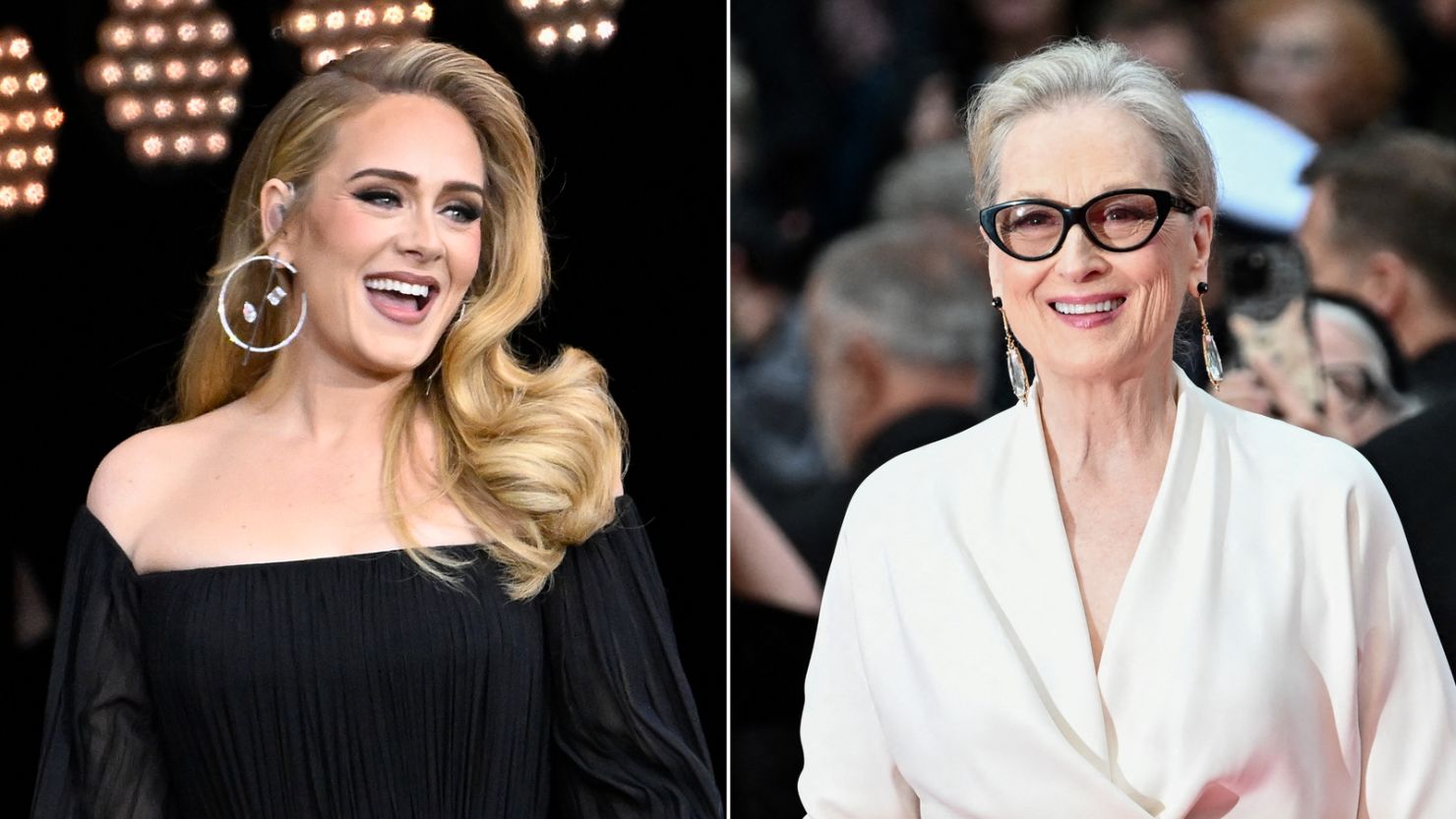 Adele continues to awe at her own AList concertgoers with Meryl Streep