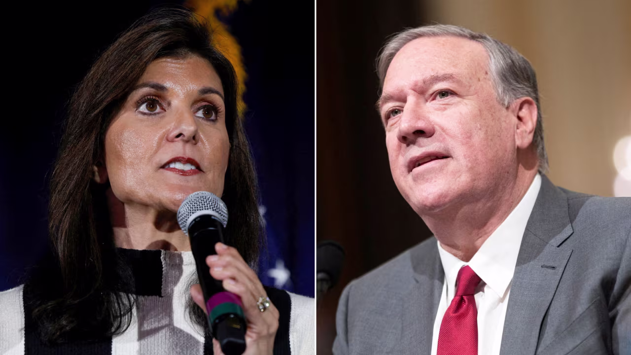 Former UN Ambassador Nikki Haley and former Secretary of State Mike Pompeo.