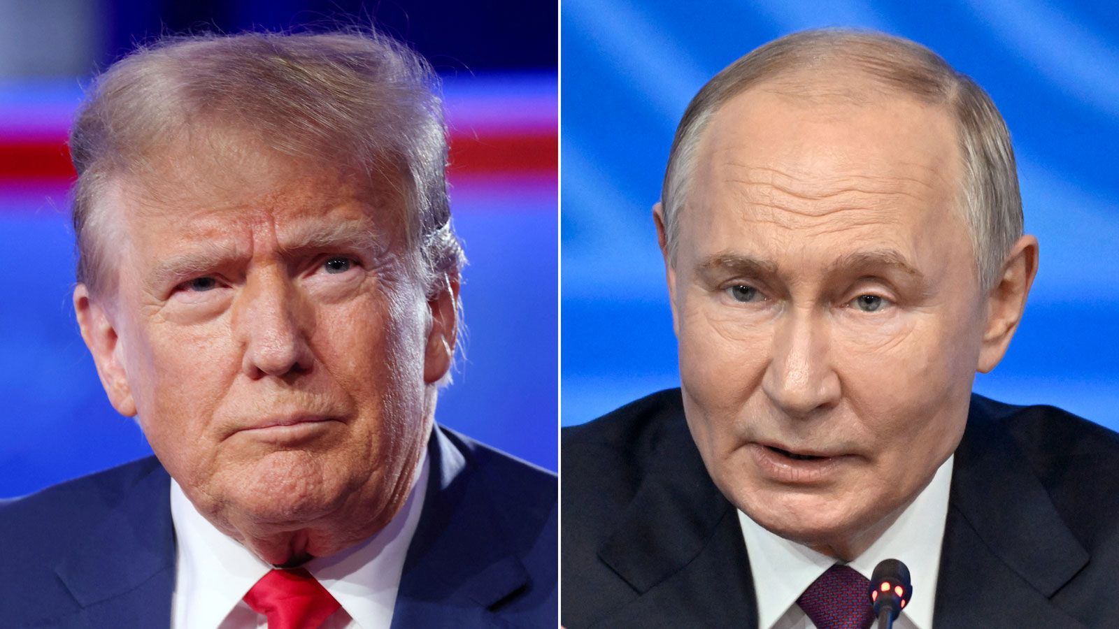 US President Donald Trump and Russian President Vladimir Putin.