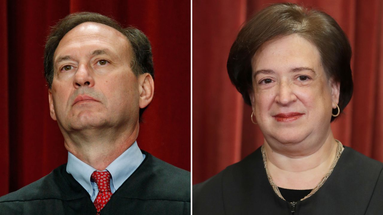 Justices Samuel Alito and Elena Kagan.