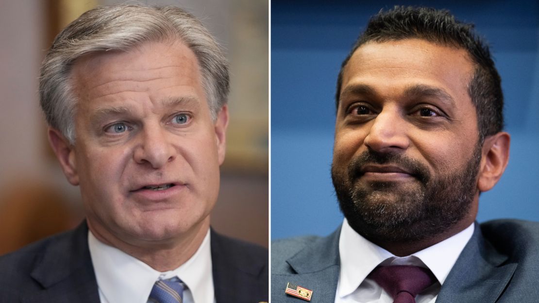 Christopher Wray and Kash Patel.