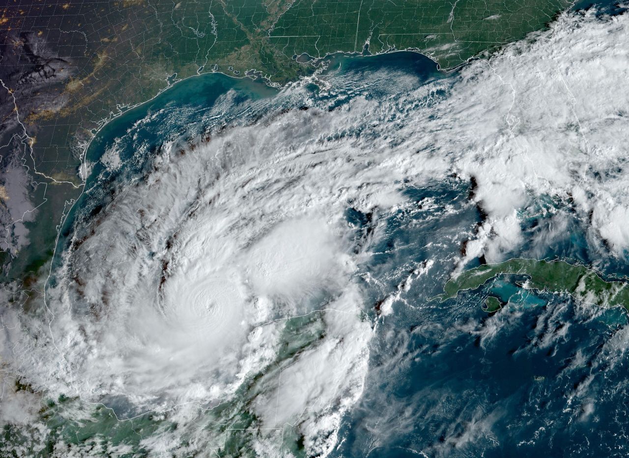 Hurricane Milton is seen in this satellite image taken on Monday at 9:26 a.m. ET.