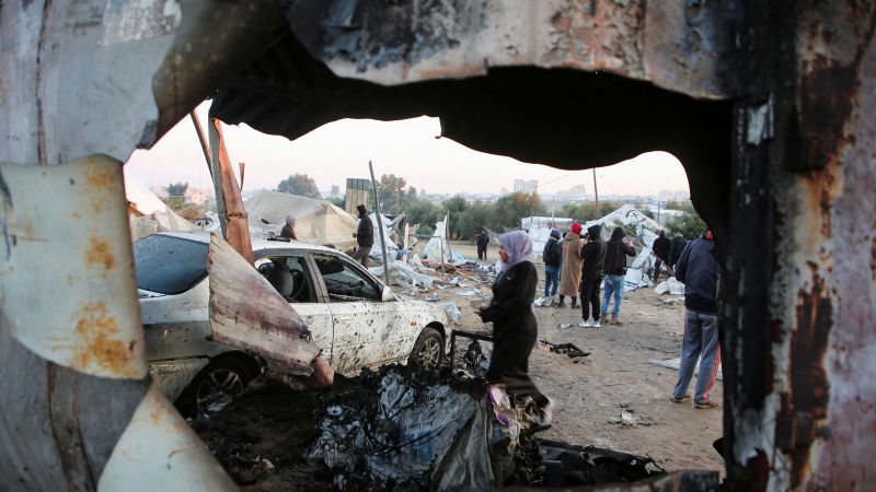 Israeli strike kills 11 people, including head of Gaza police, Palestinian officials say