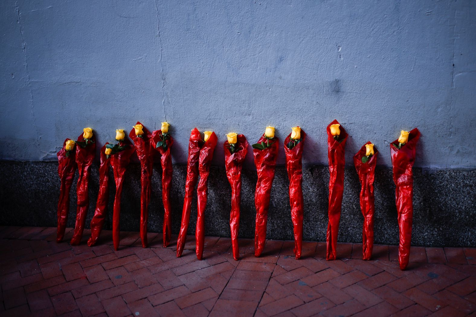 Flowers are seen in New Orleans on Thursday, January 2, the day after <a href="index.php?page=&url=https%3A%2F%2Fwww.cnn.com%2Fus%2Flive-news%2Fnew-orleans-truck-attack-suspect-01-02-25-hnk%2Findex.html">a pickup truck was driven into a crowd of New Year’s revelers</a>, killing 14.