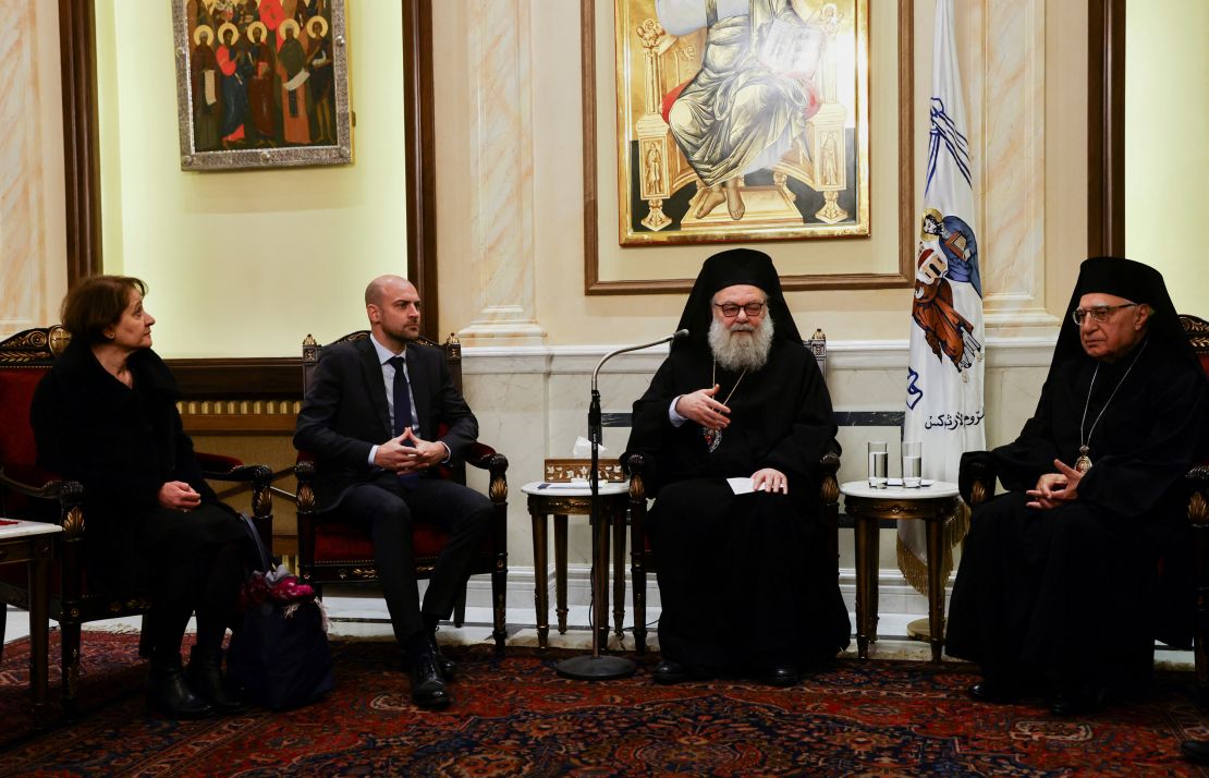 French Foreign Minister Jean-Noël Barrot met with Greek Orthodox Patriarch of Antioch and All the East John X (Yazigi), in Damascus, Syria.